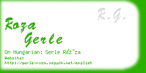 roza gerle business card